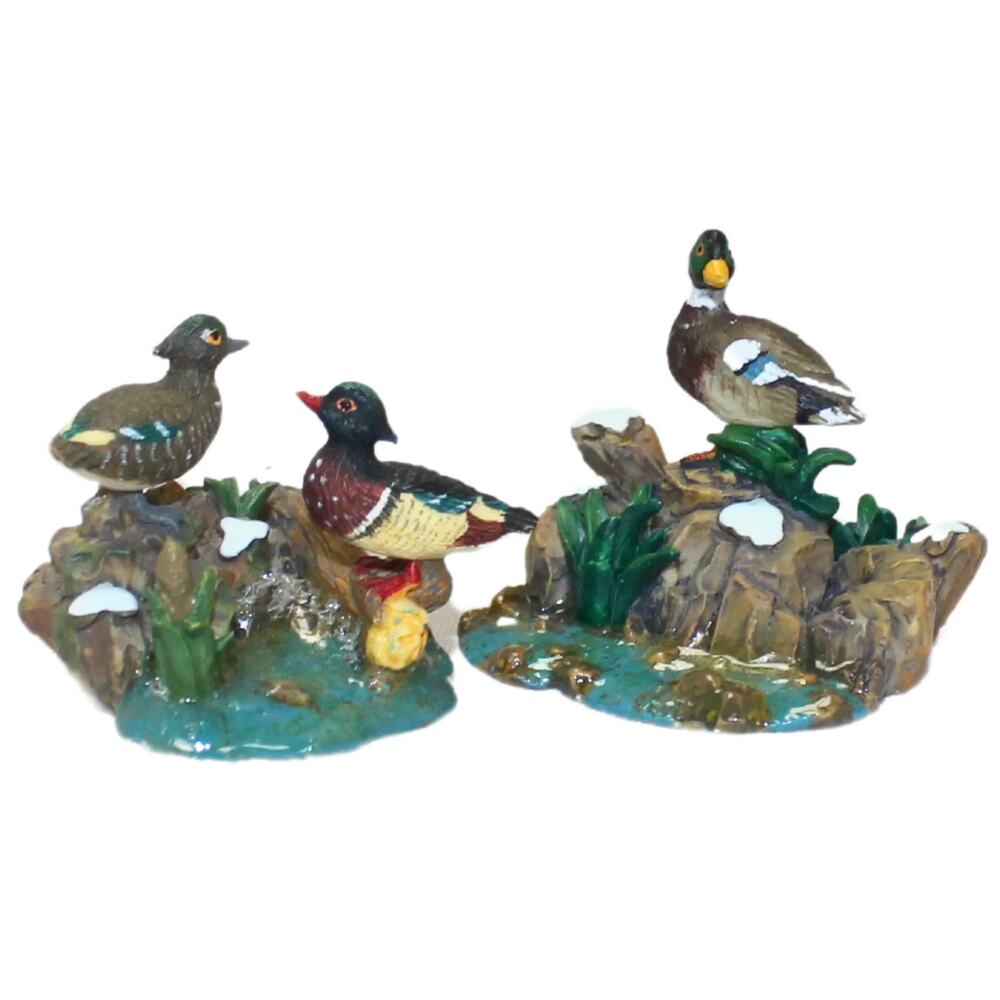 Department 56 Village Accessories Mallard and Wood Duck 53002 Set of 2